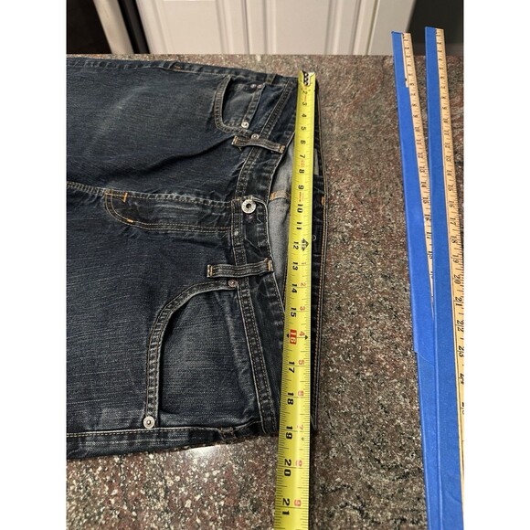 AG Adriano Goldschmied The Matchbox Slim Straight Blue Denim Jeans Pants 38 - Picture 8 of 12